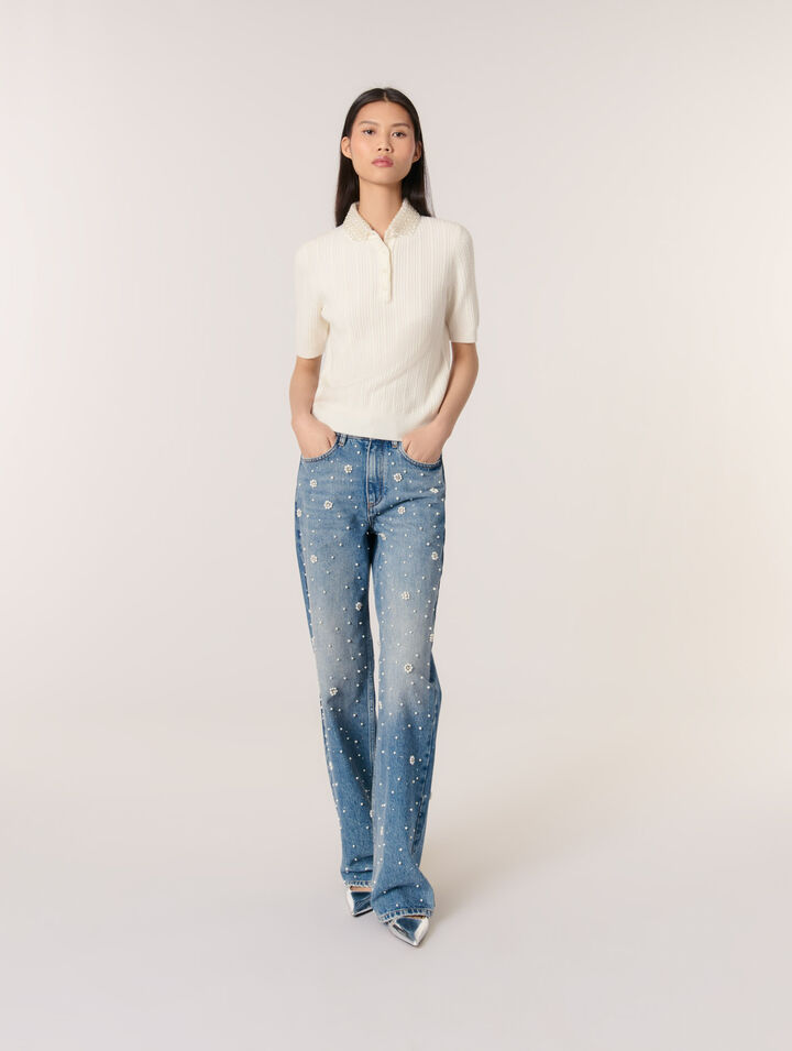 Collared polo short sleeve shirt