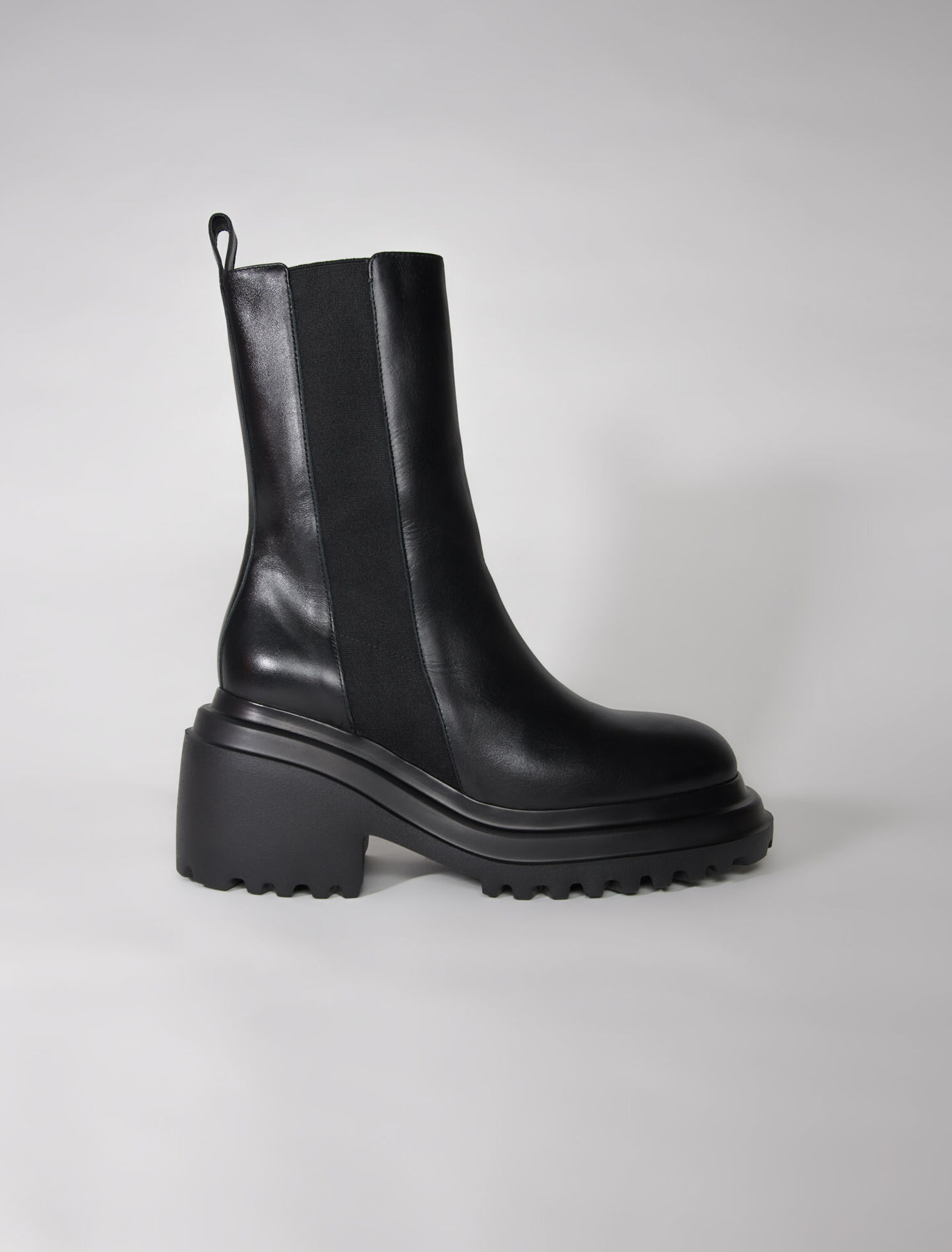 Leather ankle boots