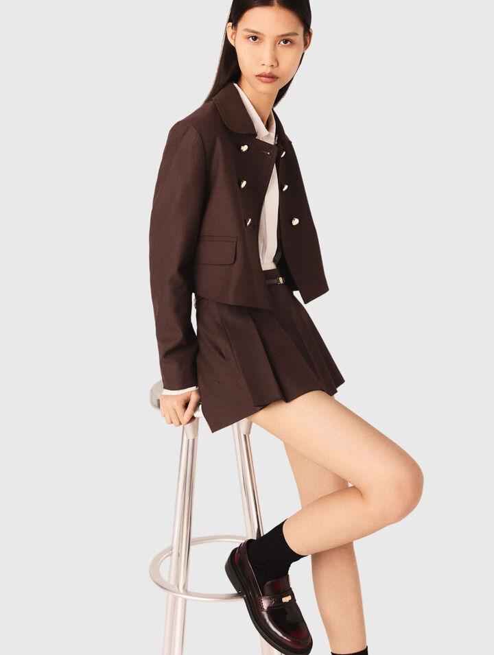 Short double-breasted jacket