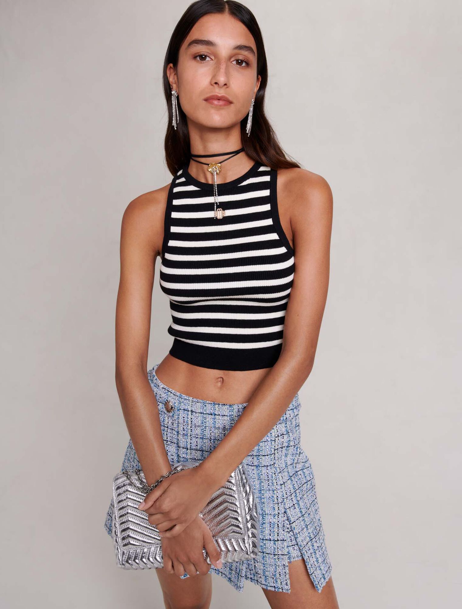 Striped crop top