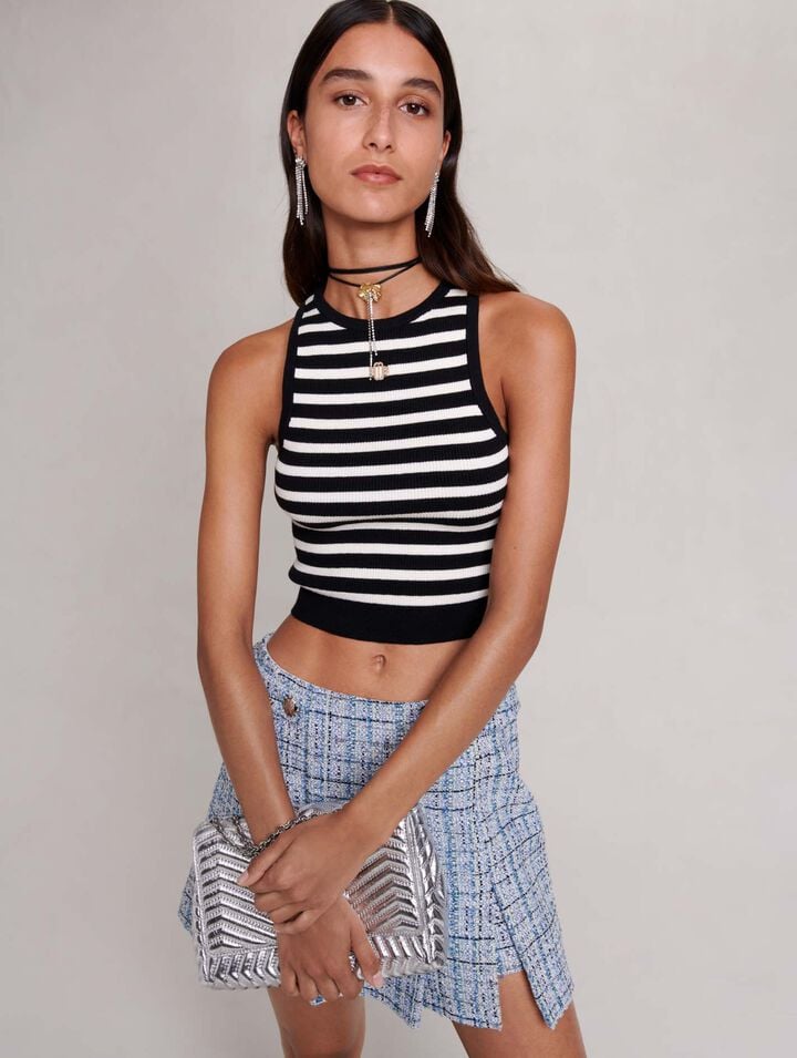 Striped crop top