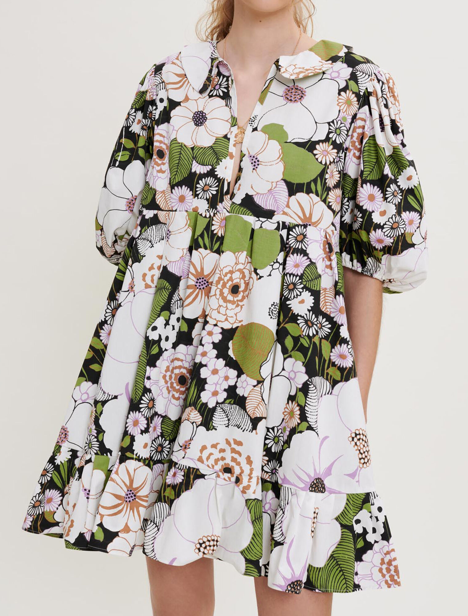 70s Floral print dress