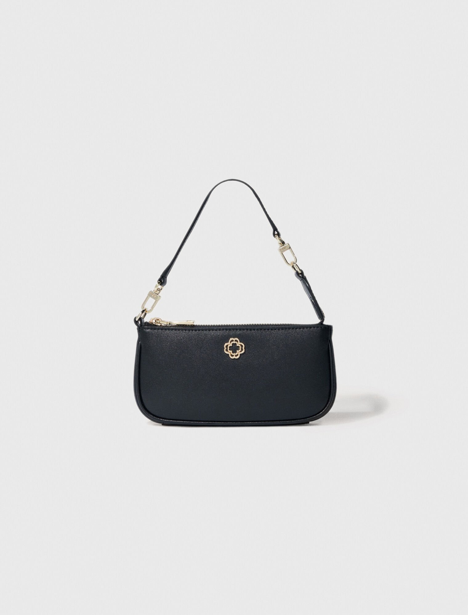 Small leather clutch bag