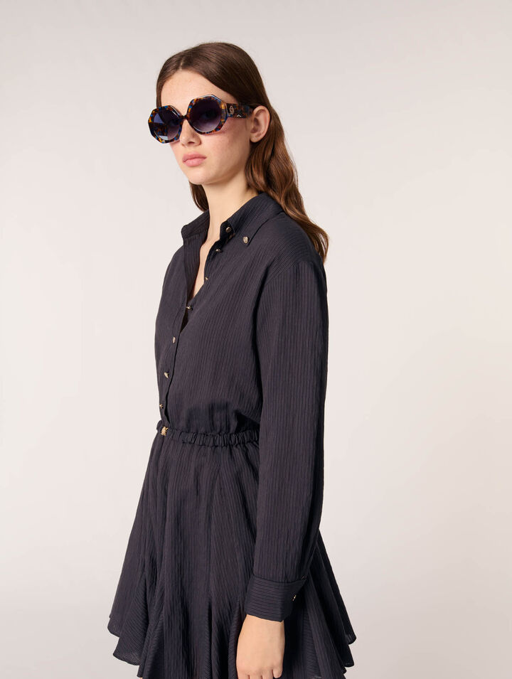 Mini crepe dress