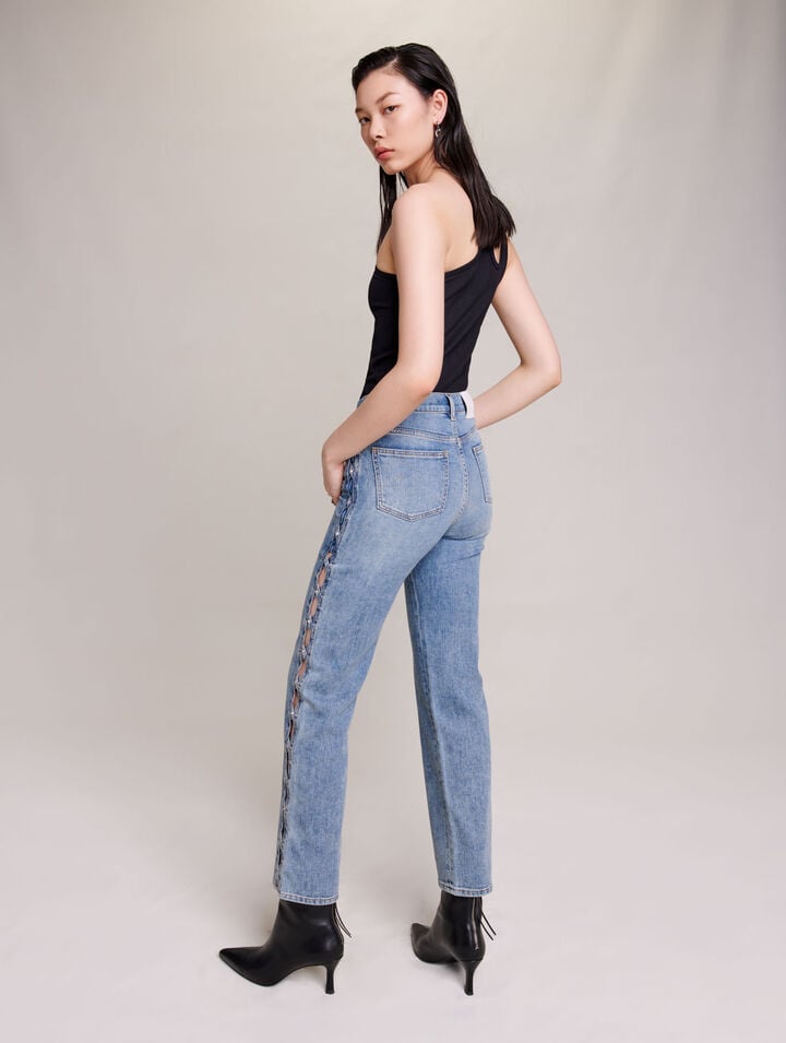 Straight-leg jeans