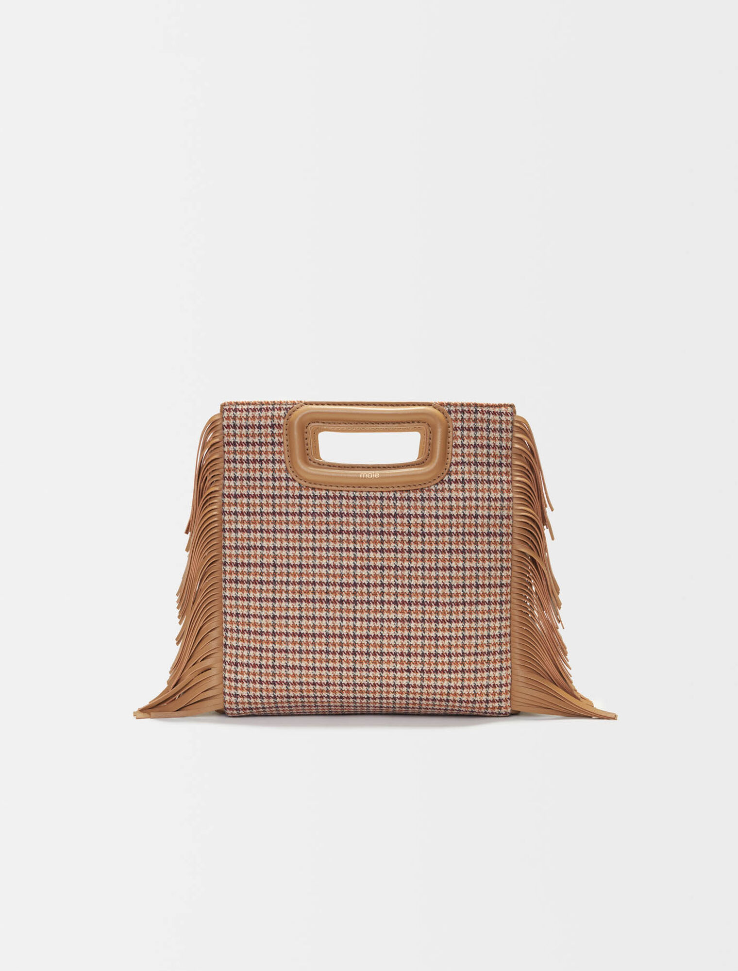 Canvas houndstooth M bag