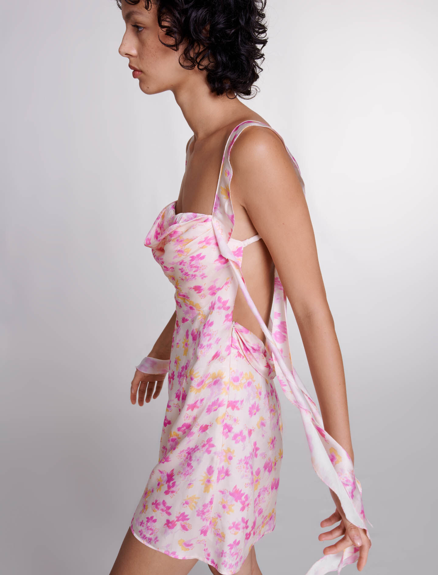 Short floral dress Printed For Women | Maje