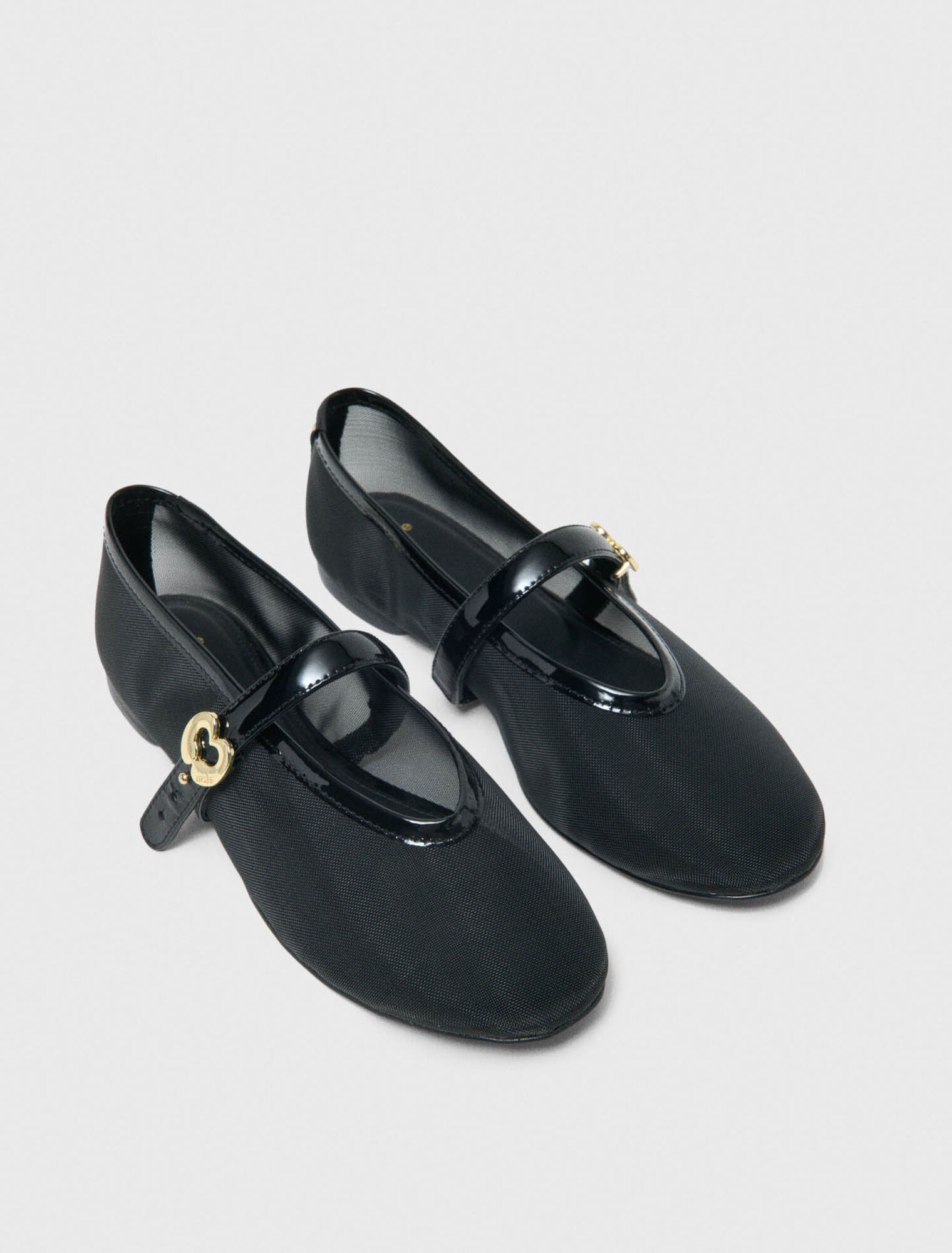 Mesh ballet flats