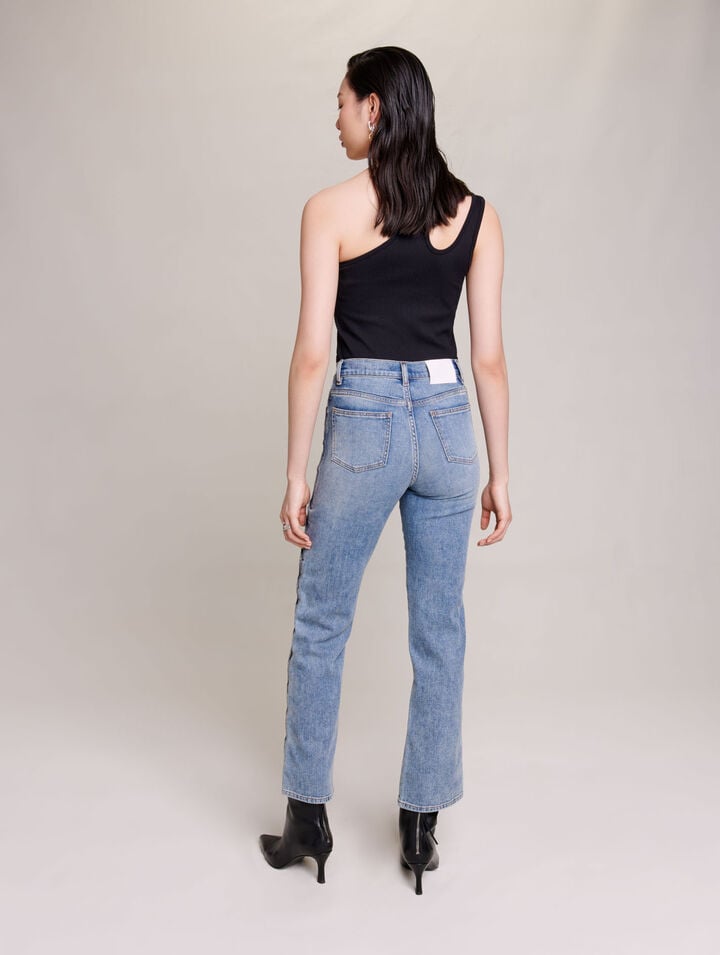 Straight-leg jeans