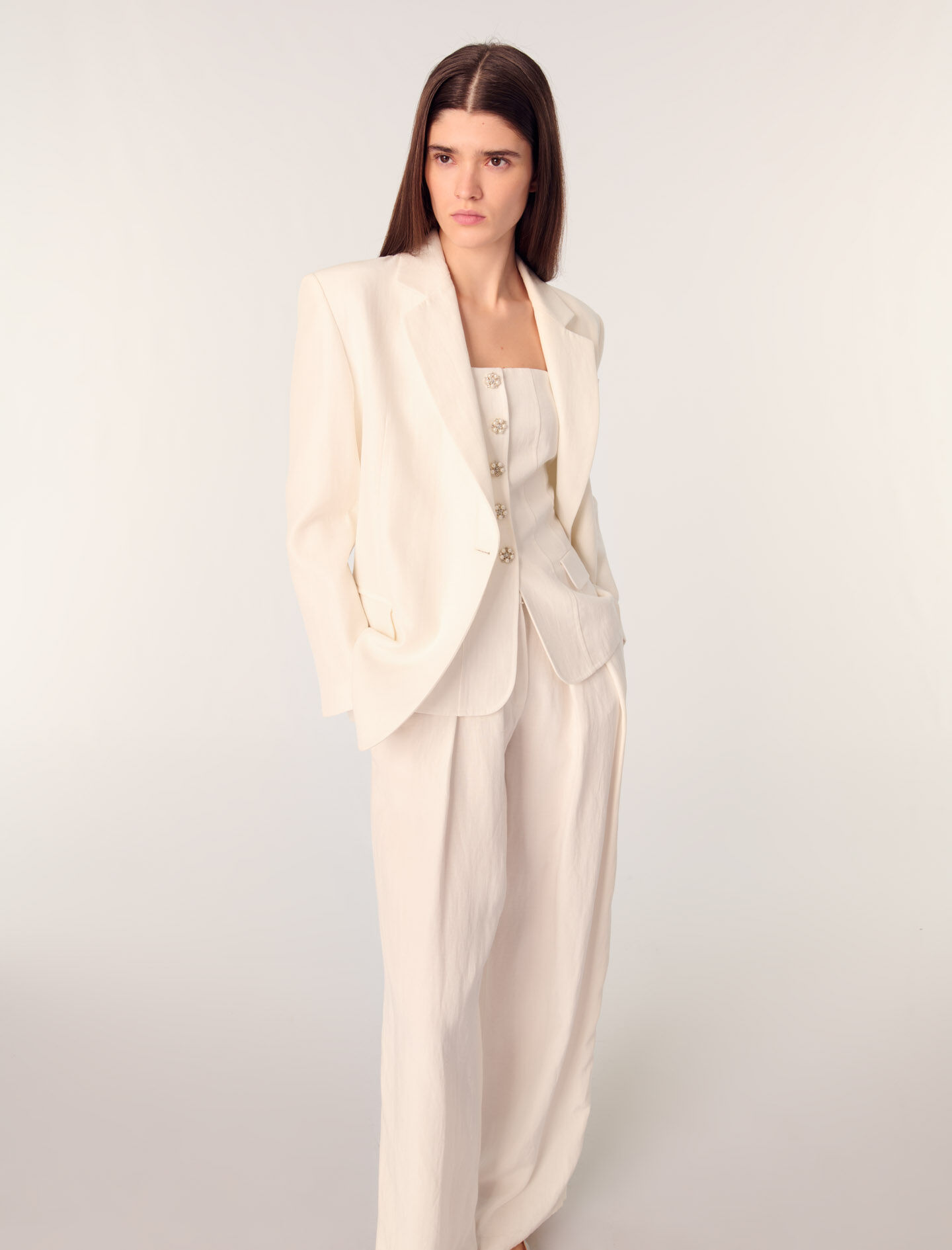 Bustier top White For Women | Maje