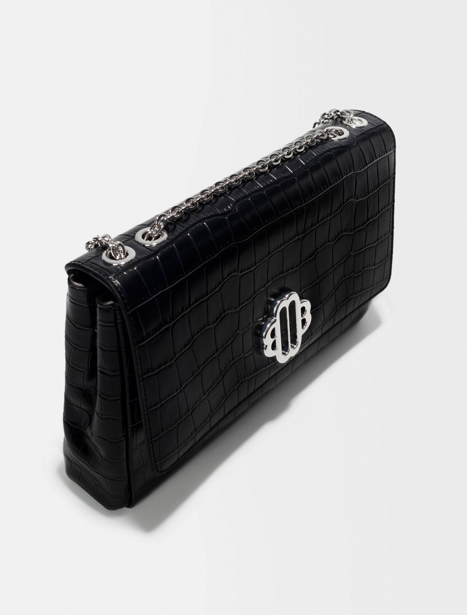 Leather bag with Clover logo