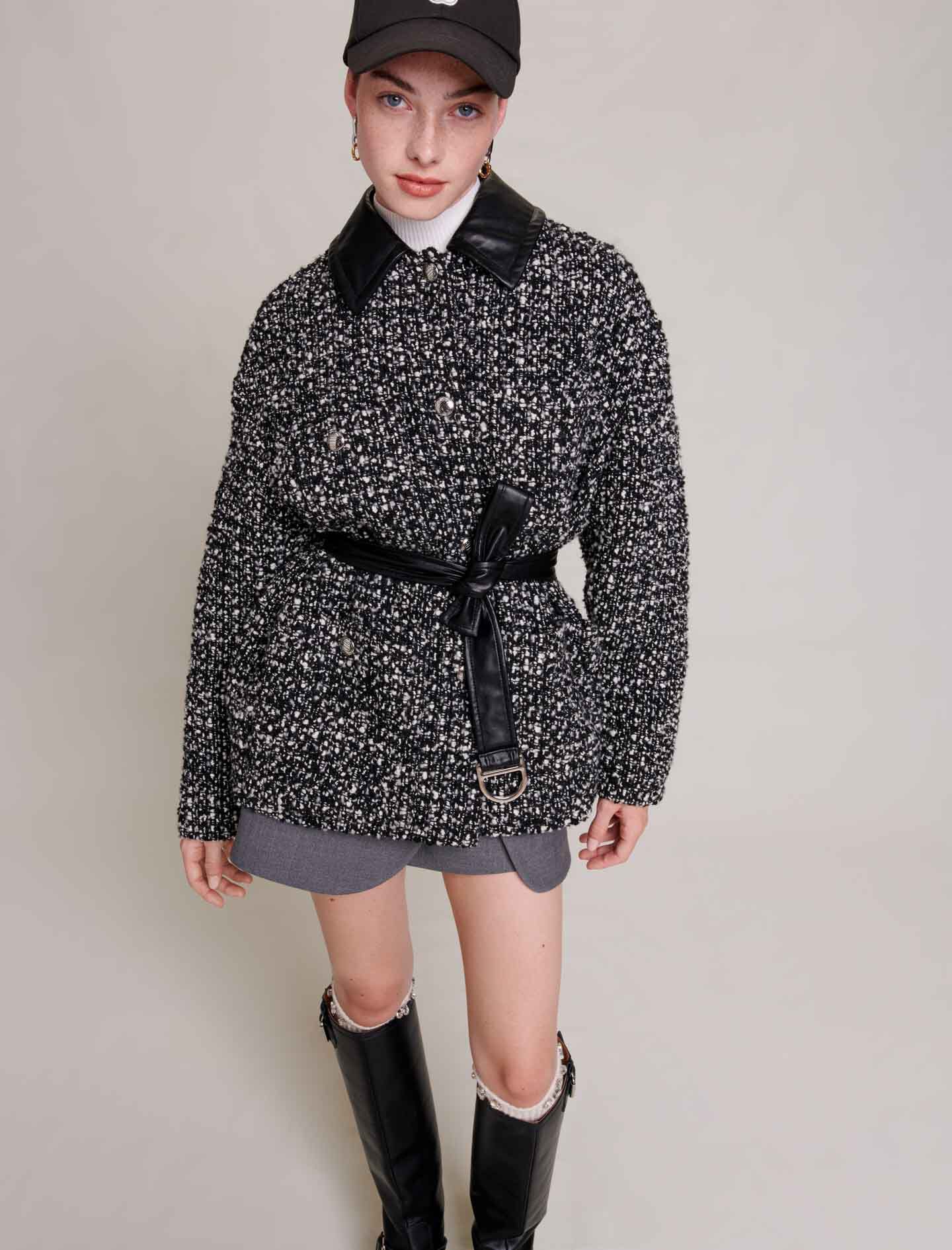 SEQUEL シークエル 20AW P-COAT バイカラー ビッグシルエット