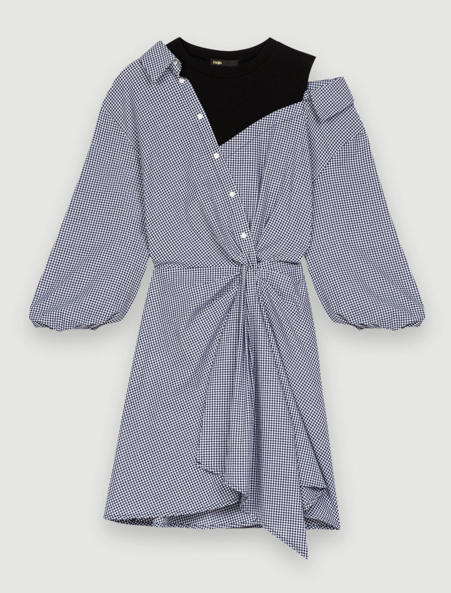 Trompe-l’oeil shirt dress
