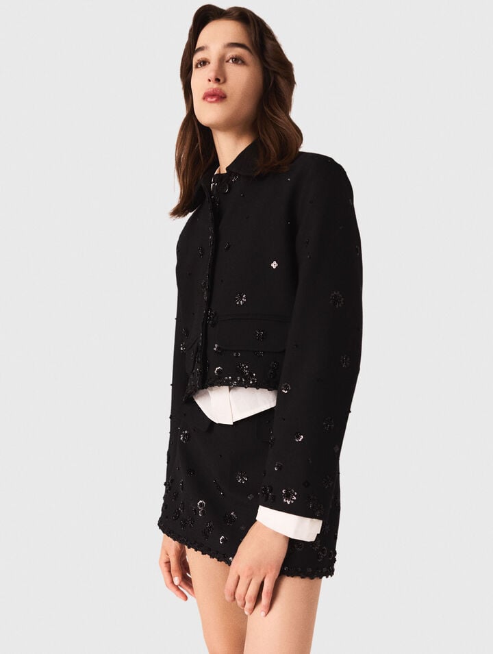 Short embroidered jacket Short embroidered jacket