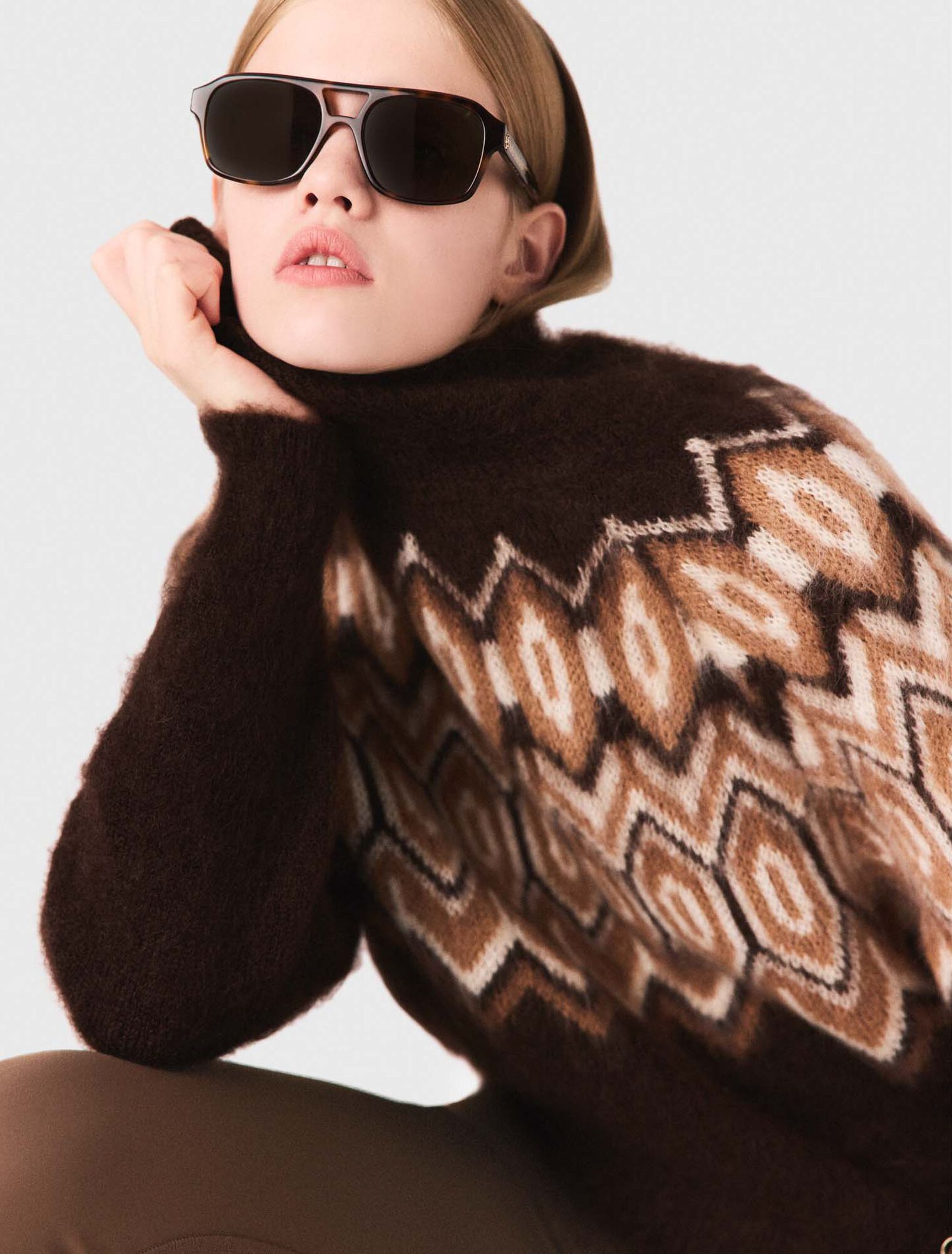 Fair Isle high-neck jumper Fair Isle high-neck jumper