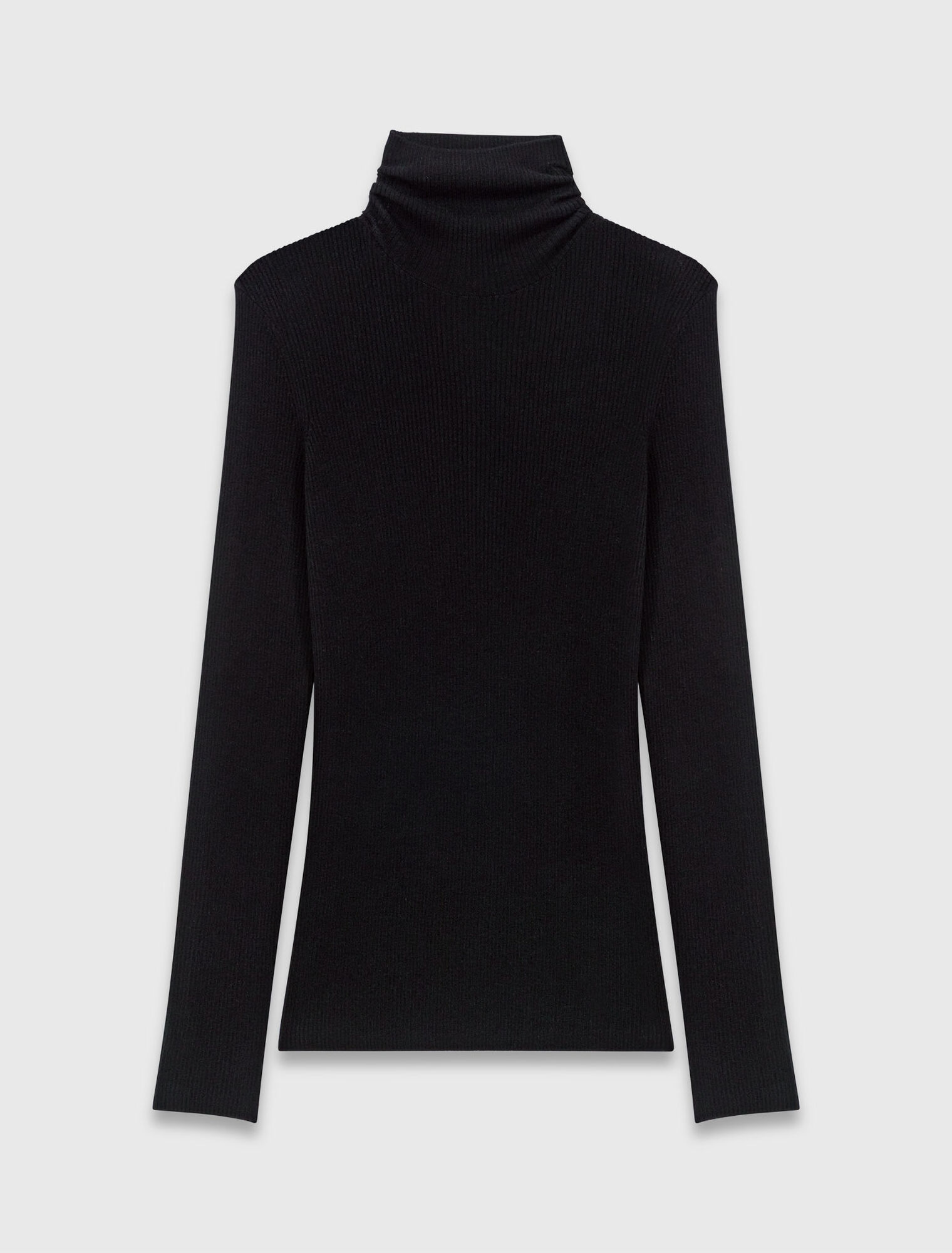 Second-skin sweater with a high neck