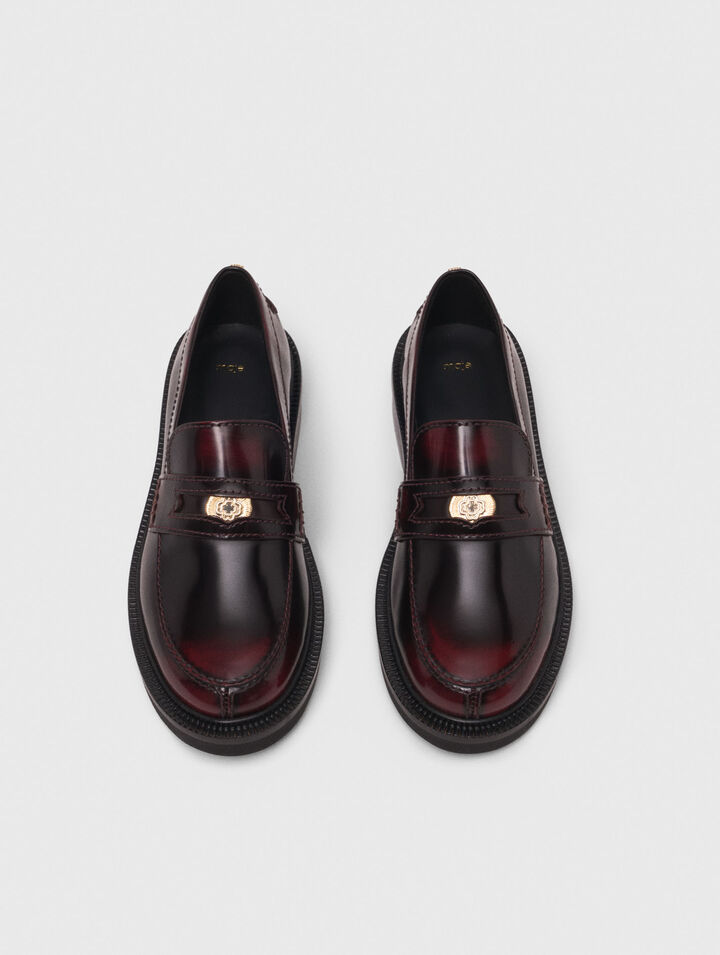 Leather loafers