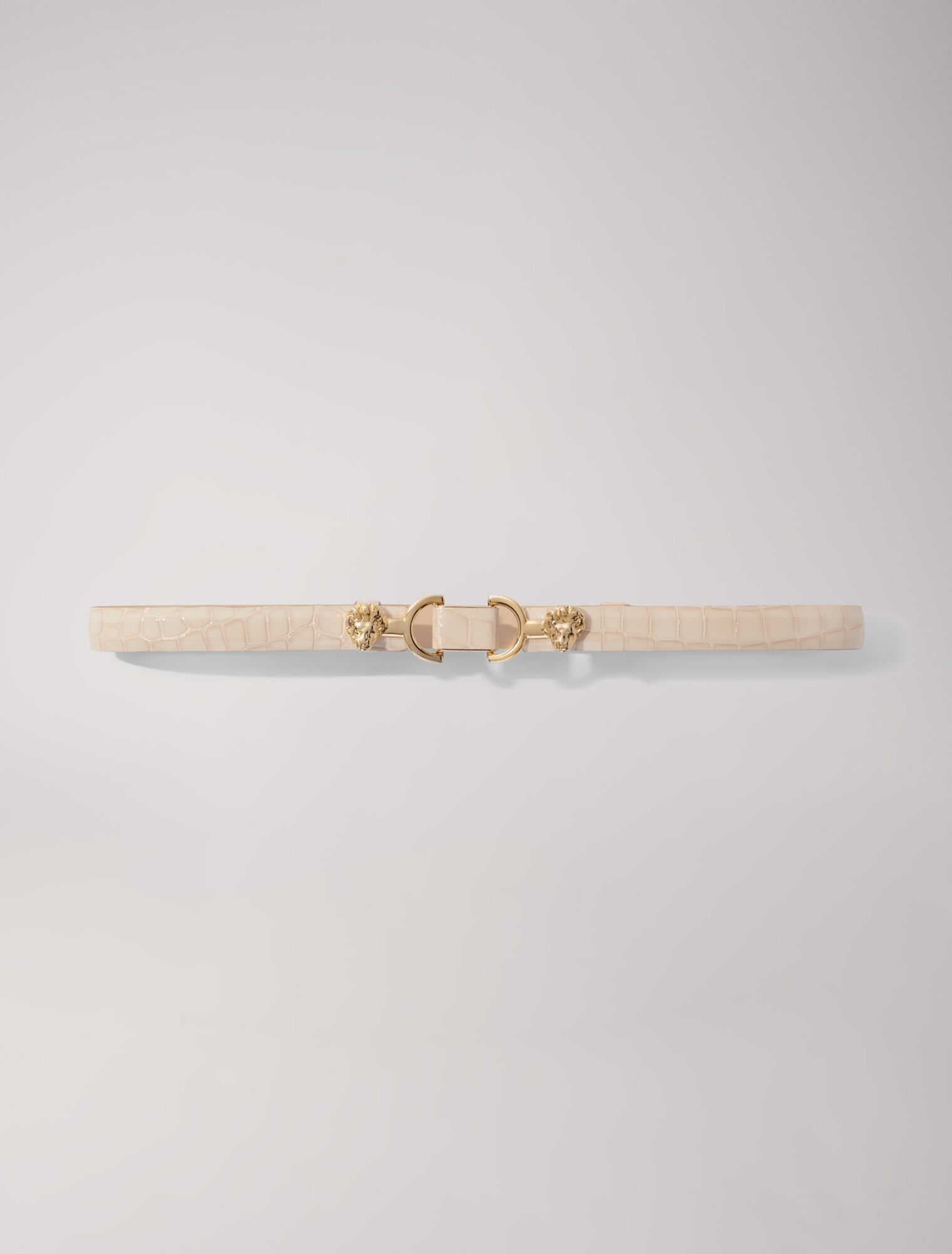 Patent leather Clover belt