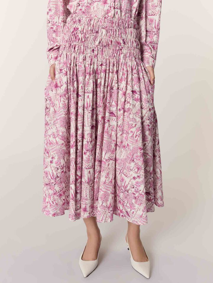 Printed Maxi Skirt