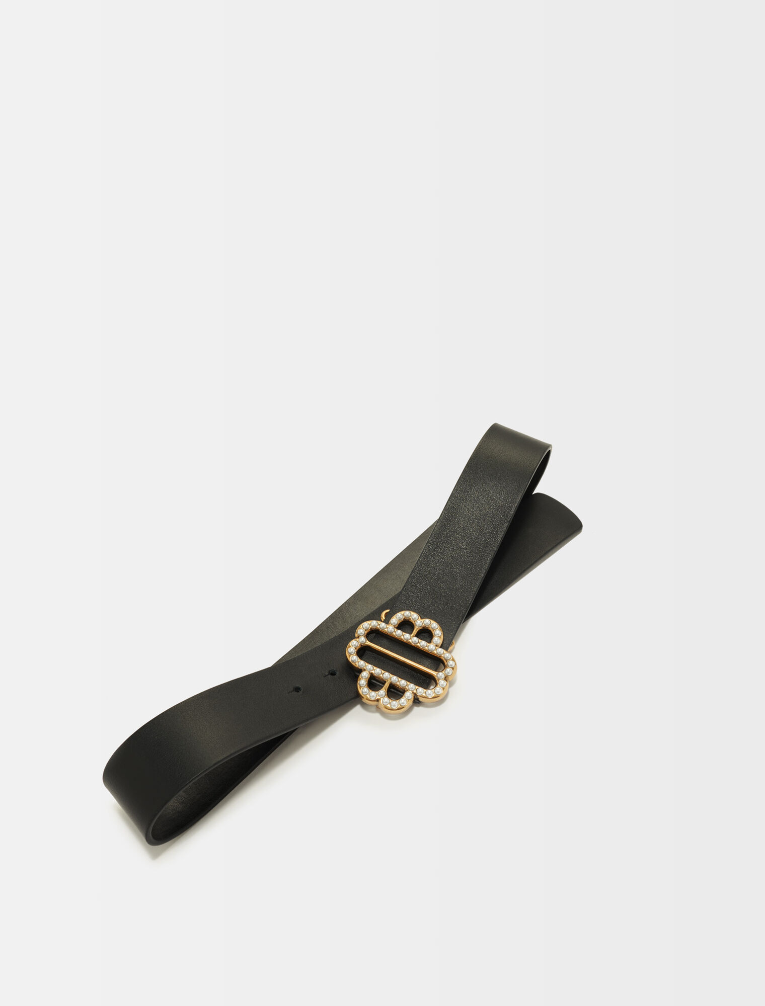 Maje Clover belt with rhinestones