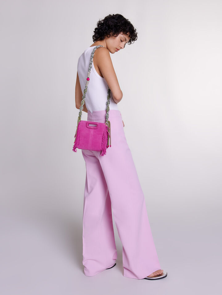 Wide-leg suit trousers