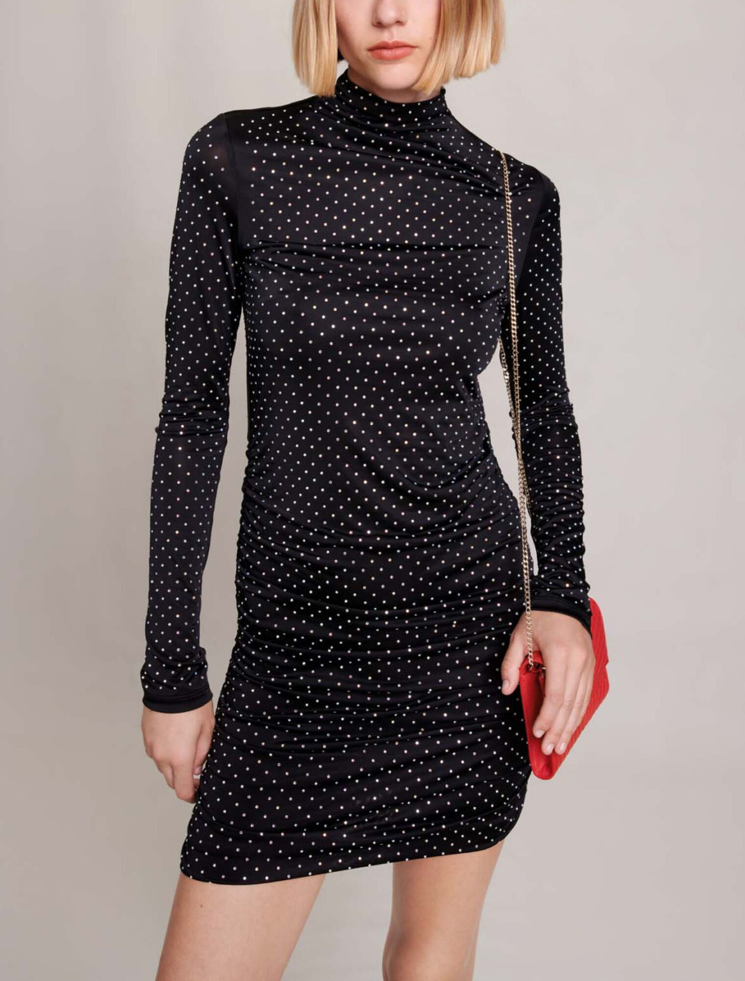 Short rhinestone dress