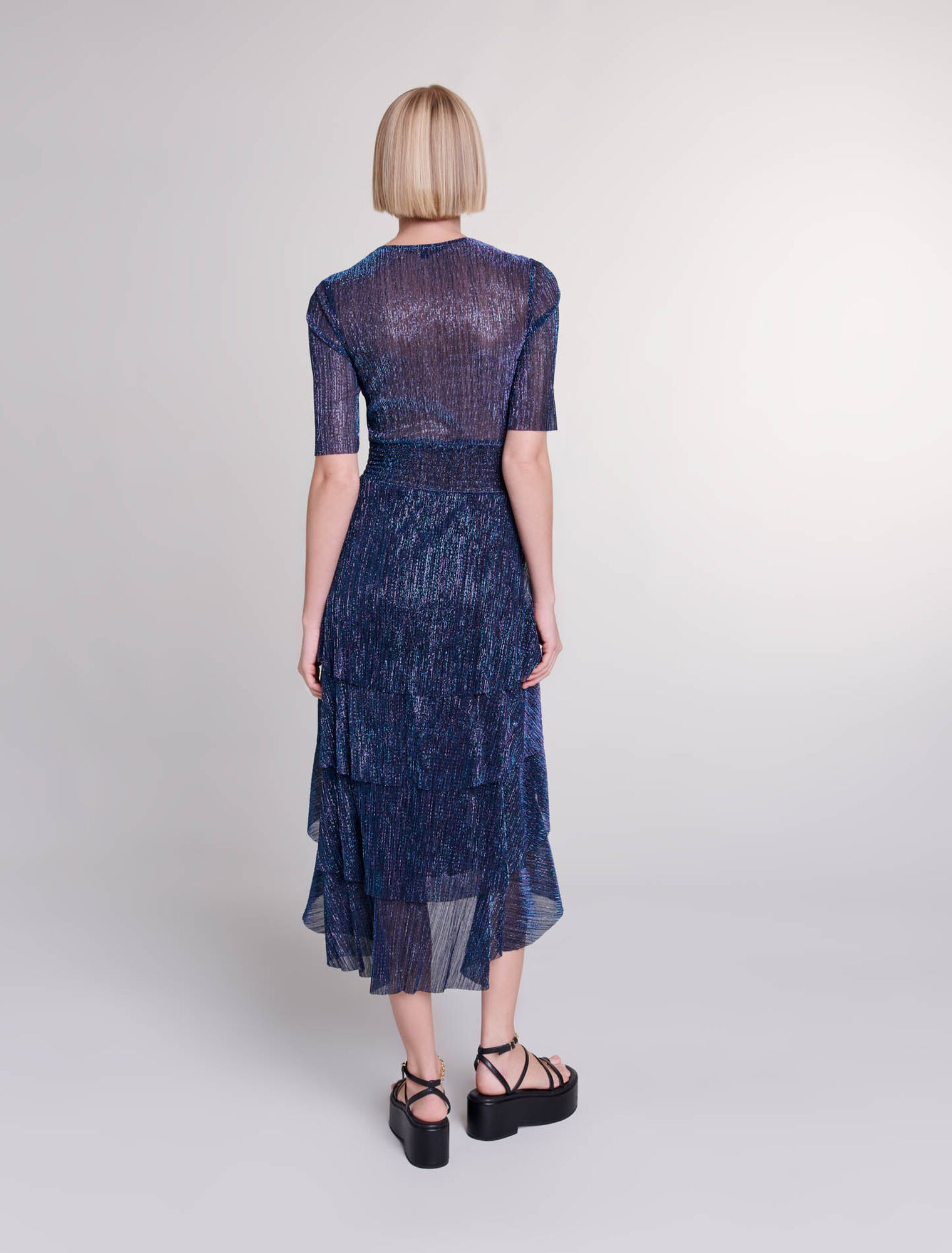 Ruffled maxi dress