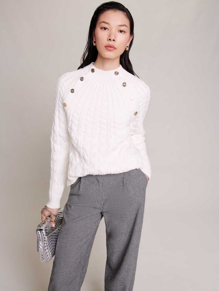 Cable knit jumper