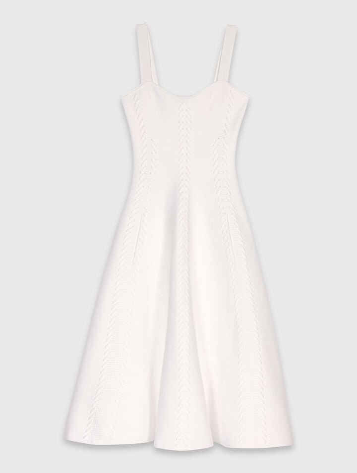 Long knit babydoll dress