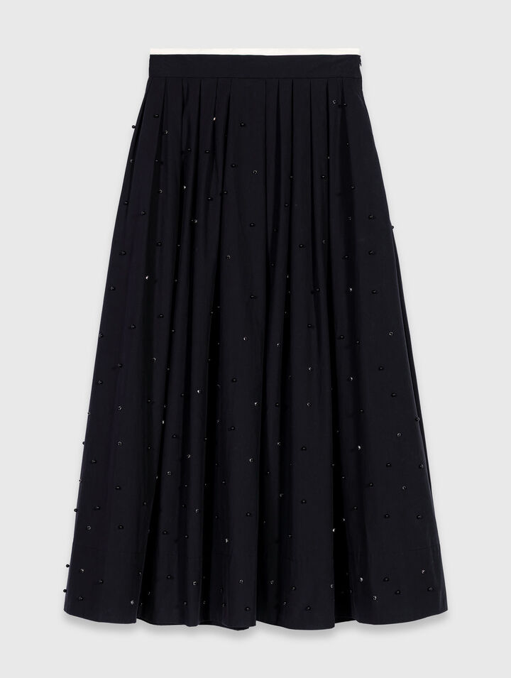 Long beaded and rhinestone skirt