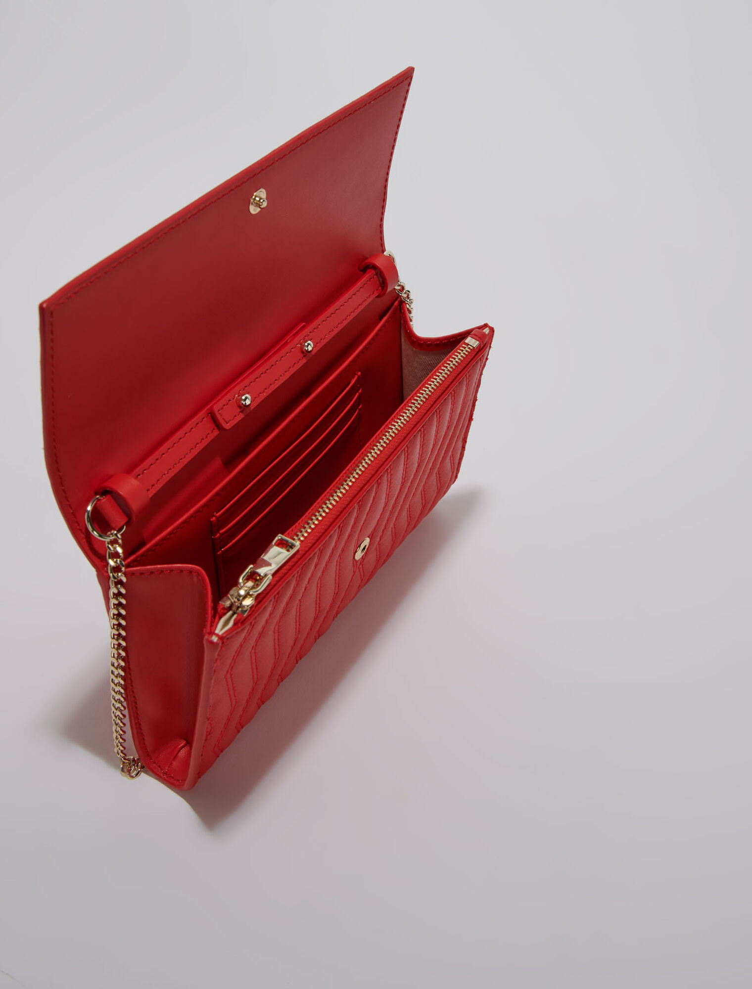 Leather wallet on chain