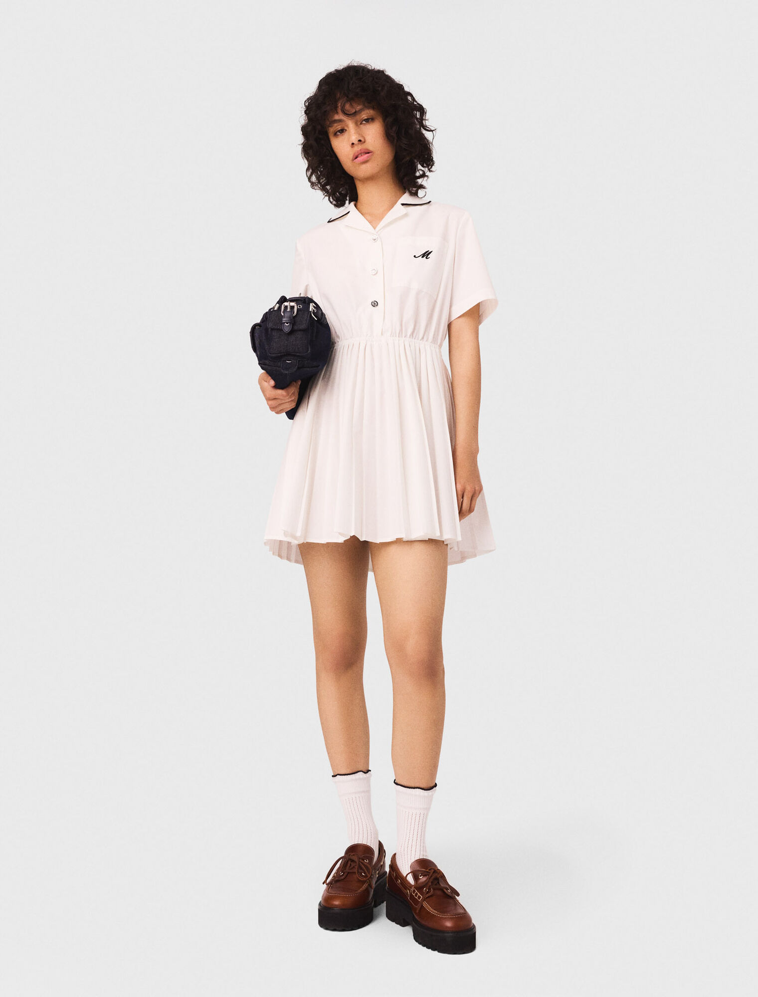 Short-sleeved shirt dress
