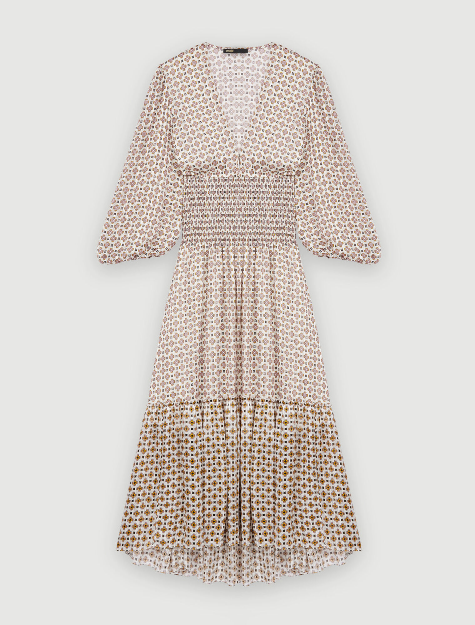 Printed chiffon dress
