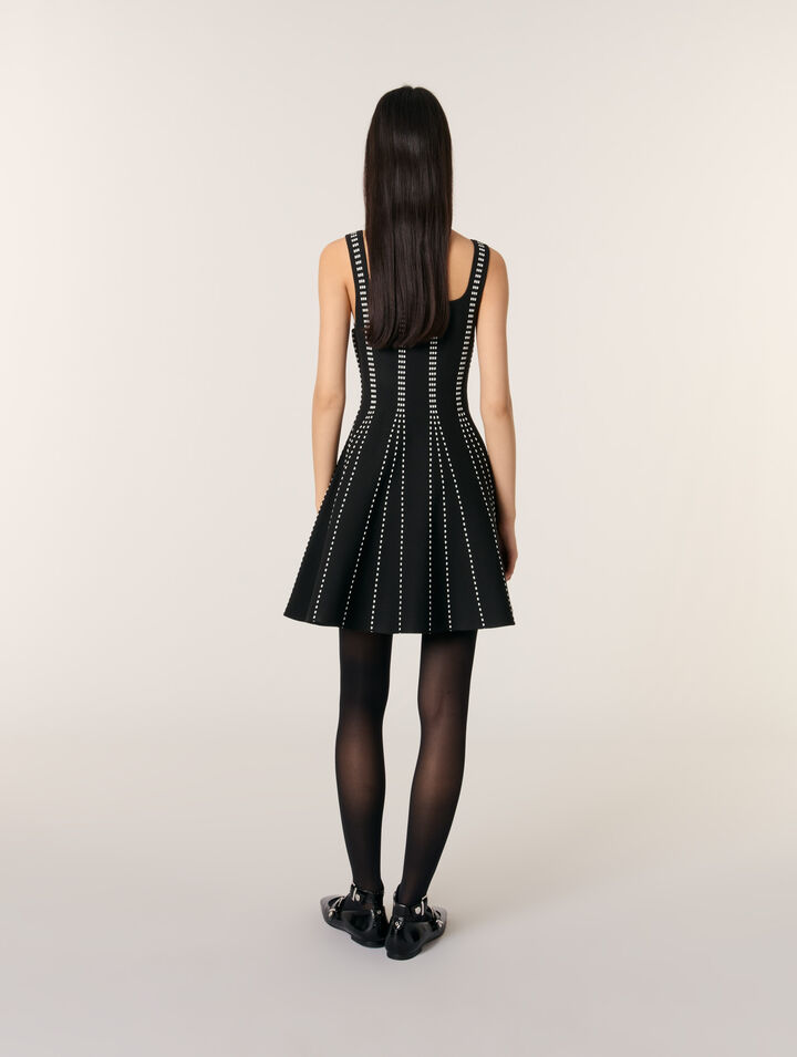 Mini jacquard knit dress
