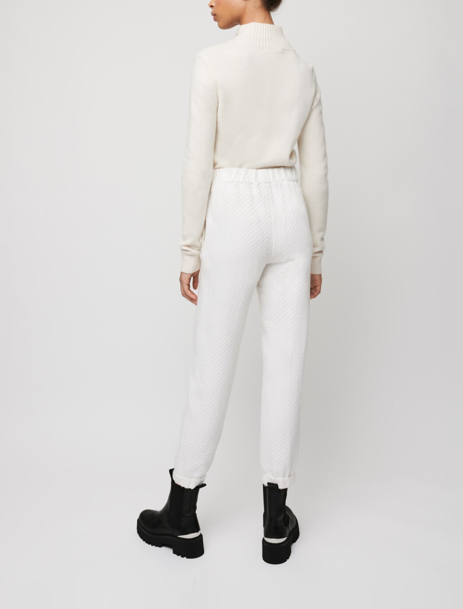 Tweed-style jogging pants