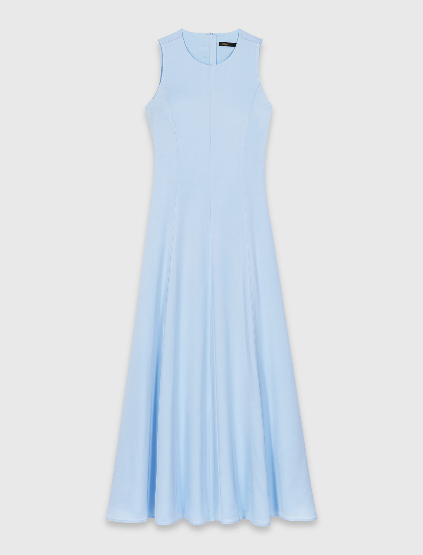 Maje ワンピース Open-back maxi dress Blue For Women | Maje