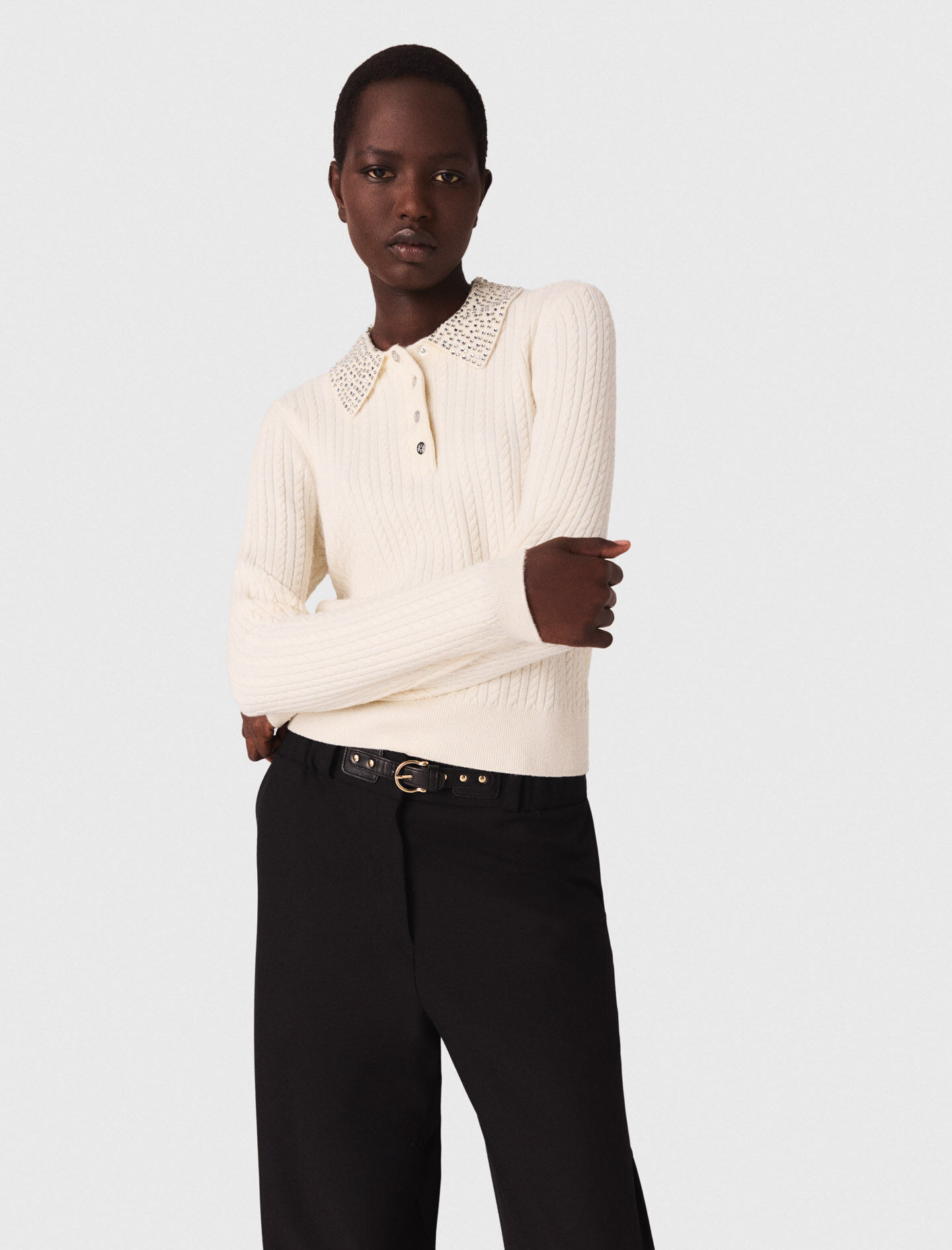 【新品・未使用】Knit Polo Knitted Knit Polo - 71011996_894 - Vilanova