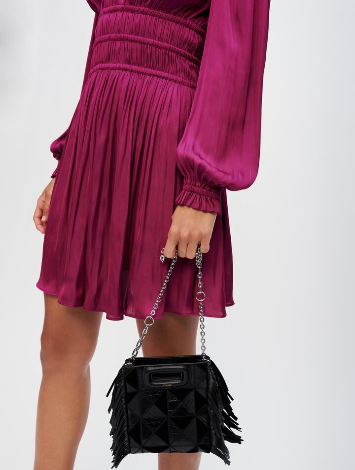 Leather patchwork Mini M bag