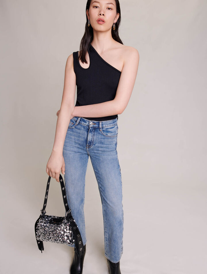Straight-leg jeans