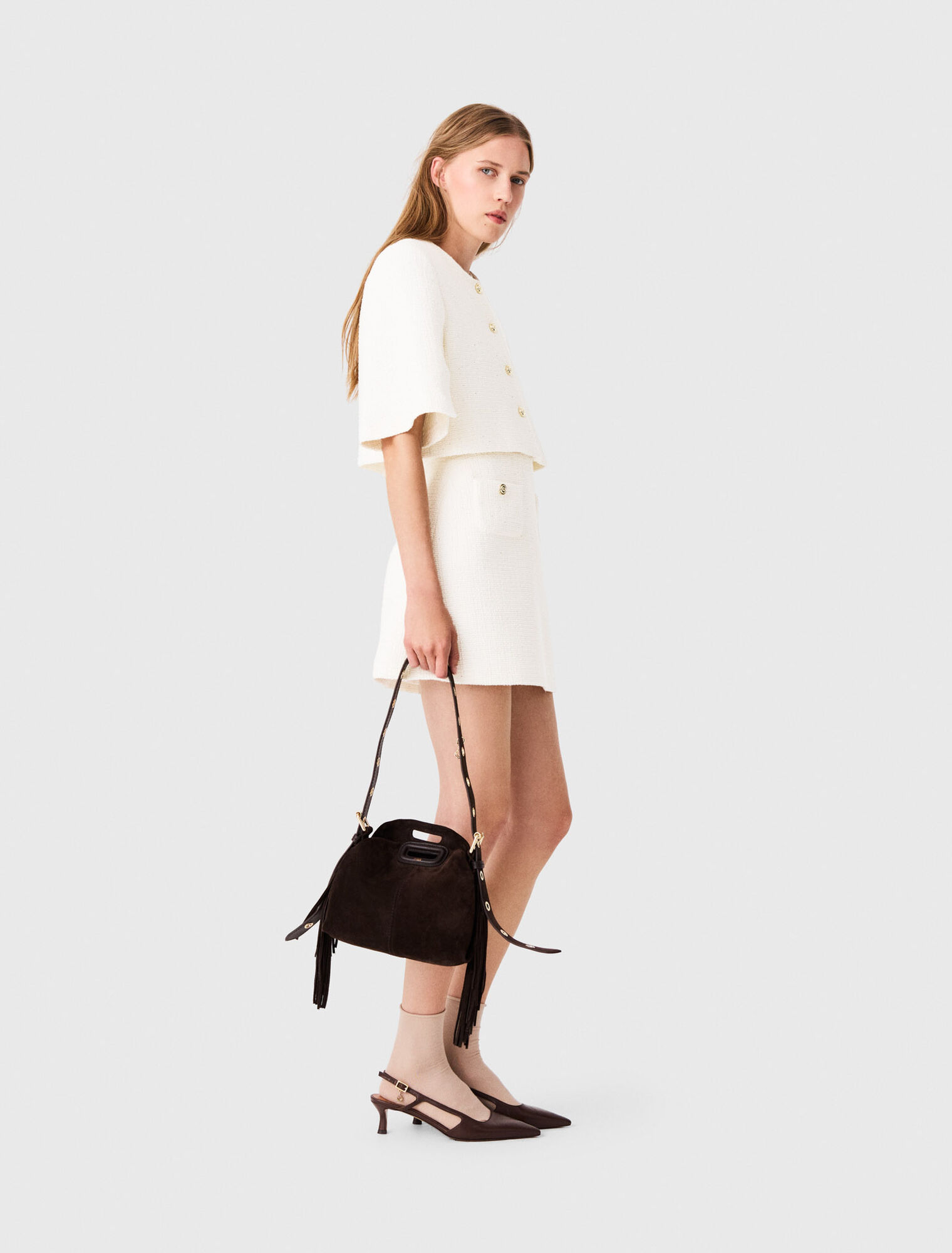 2-in-1 tweed dress