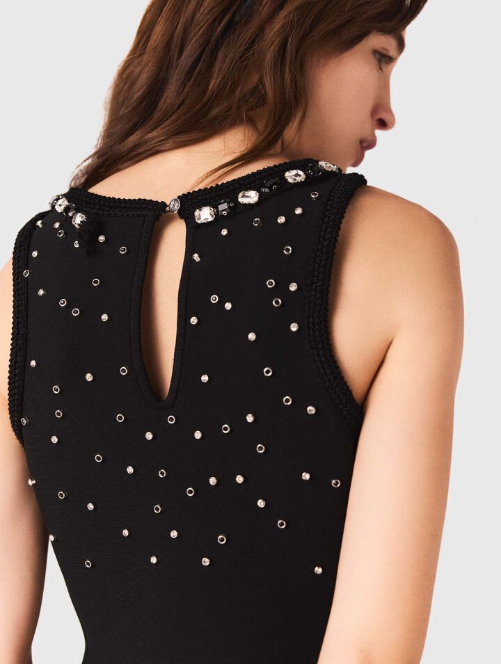Jewelled skater dress