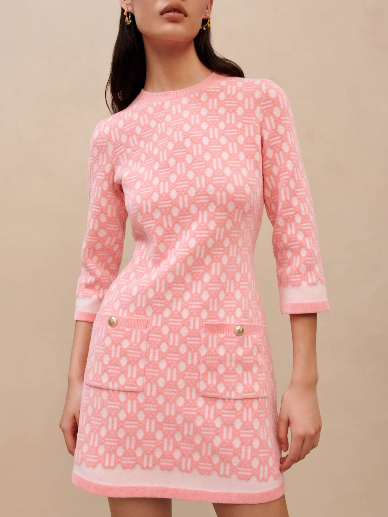 Pink jacquard dress Pink jacquard dress