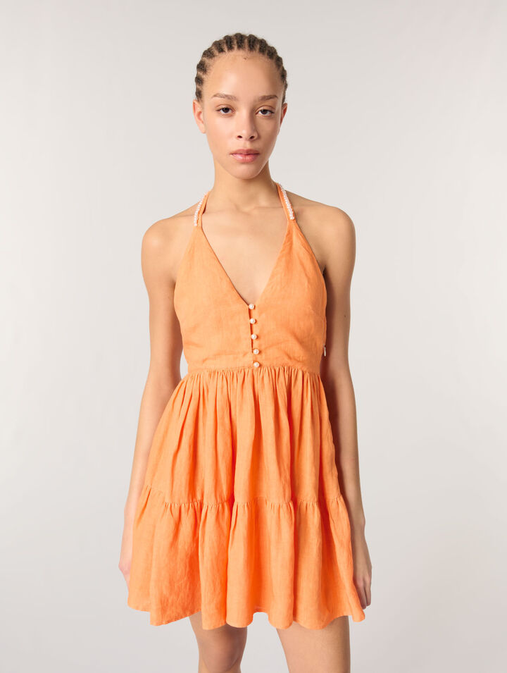 Mini linen dress