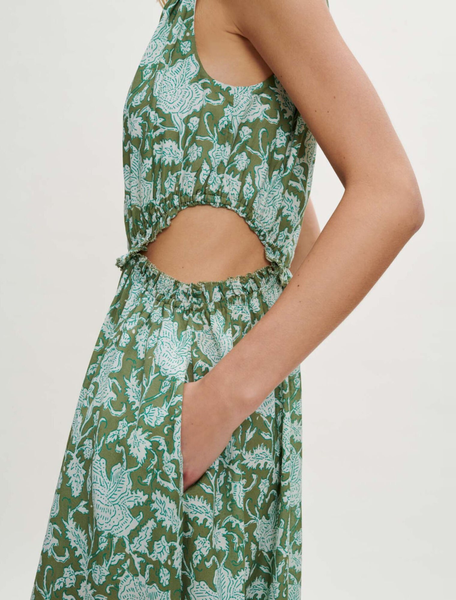 Printed cotton dress