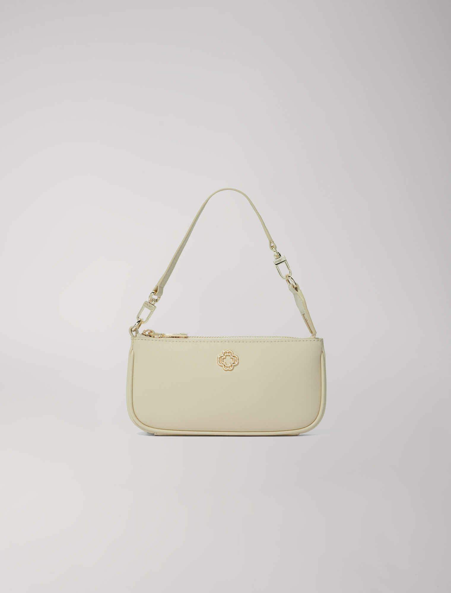 Small leather clutch bag