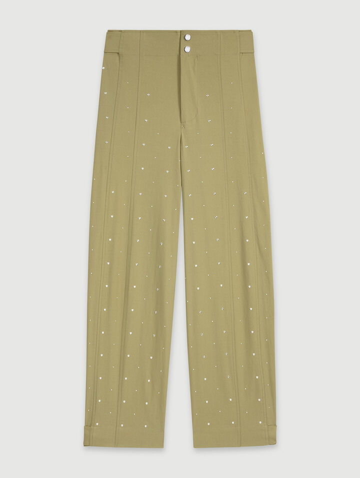 Studded baggy trousers