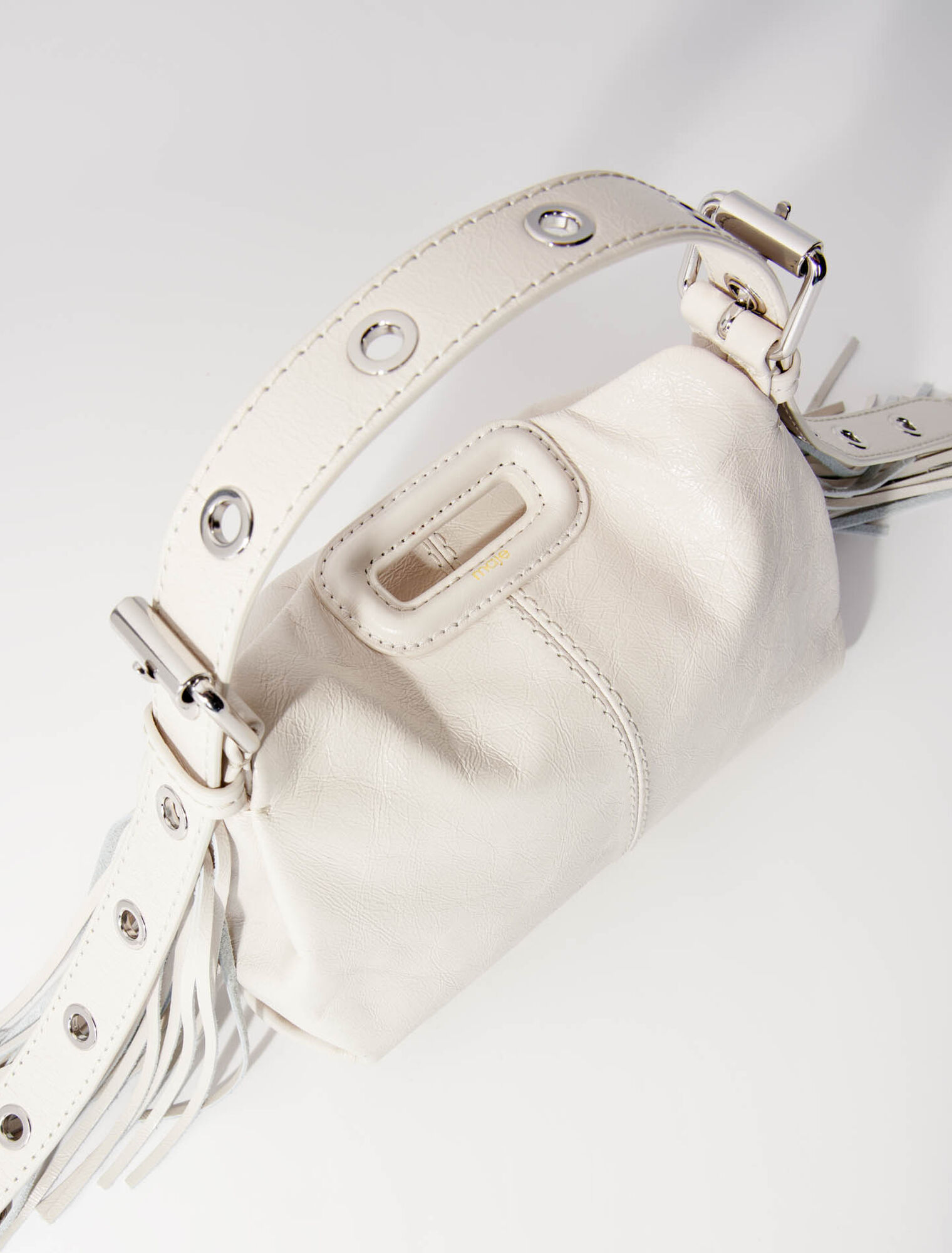 Crackle leather mini Miss M bag