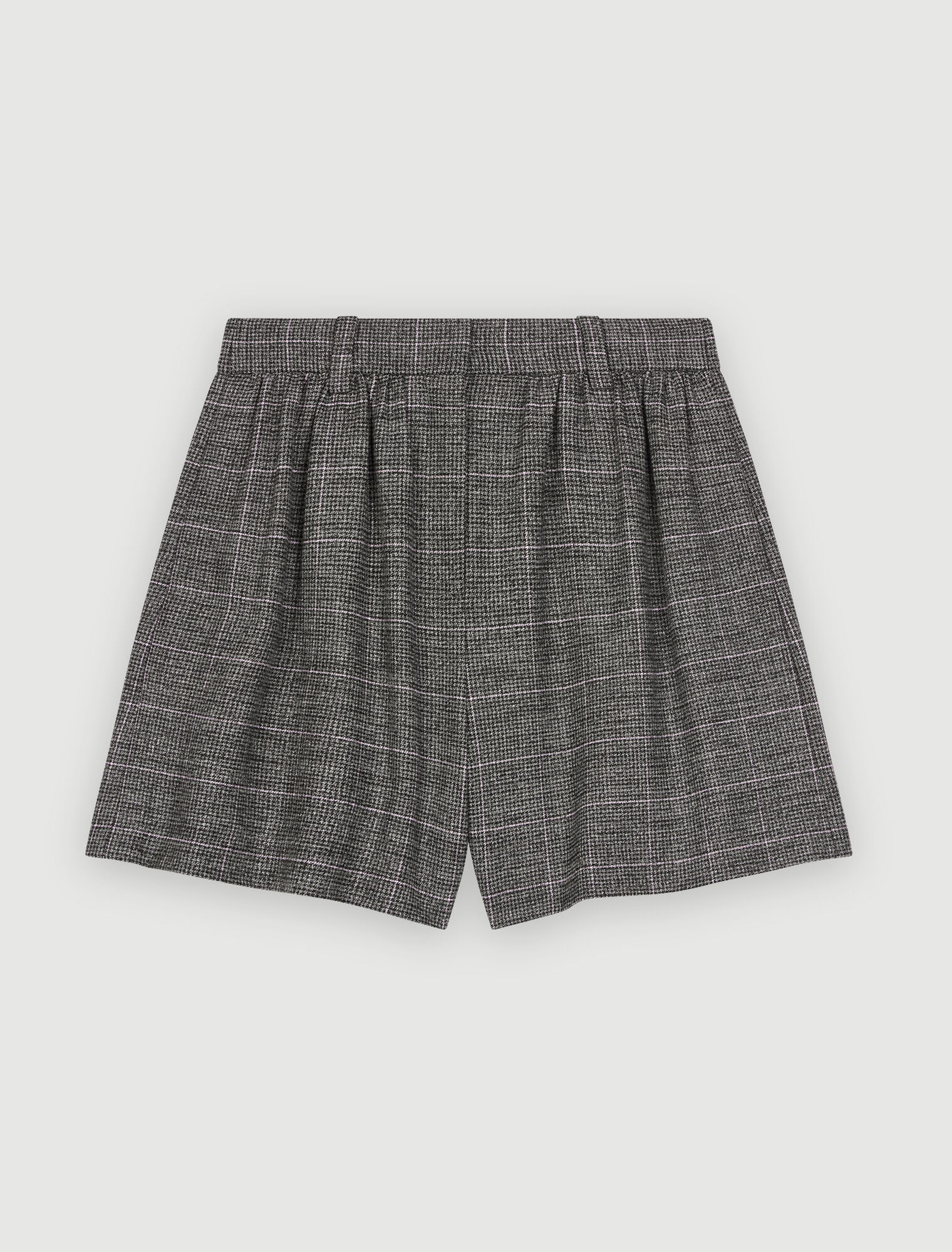 Flowing checked shorts