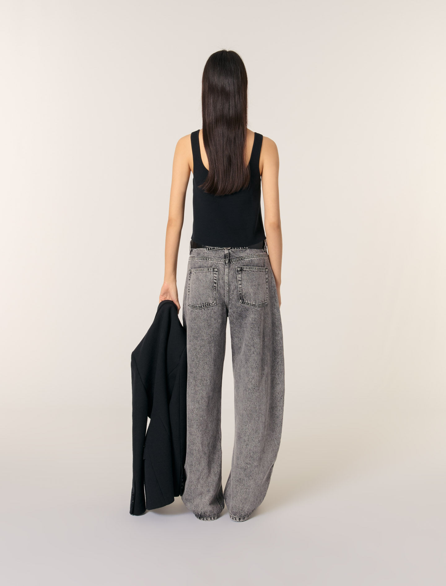 Denim jeans with pockets Blue For Women | Maje
