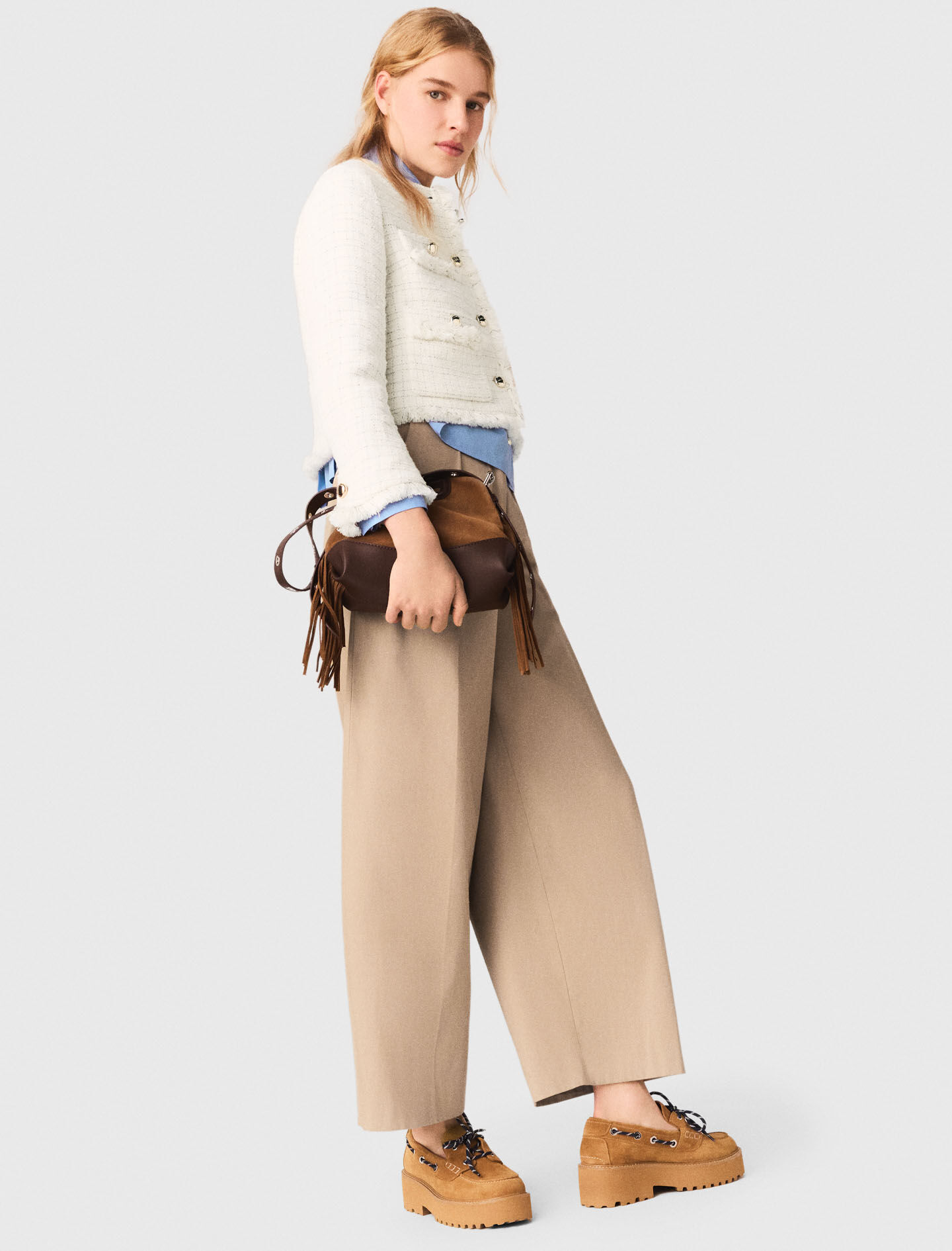 Cropped Tweed Jacket
